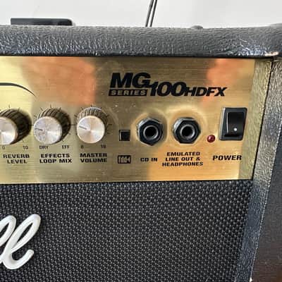Marshall MG MG100HDFX 2-Channel 100-Watt Solid State Guitar Amp Head 2004 - 2008 - Black image 2