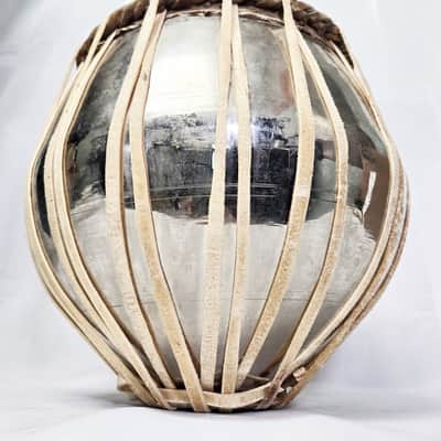 Unknown Steel and Wood Handmade Tabla Set Unknown - Wood and Steel image 8