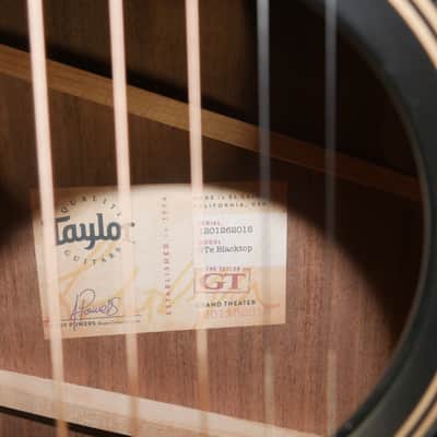 Taylor GTe Blacktop 2022 - Blacktop Walnut back DEMO image 8