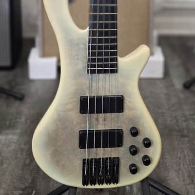 AIO S8-5 5-String Bass Guitar - White Burst GS-054 image 3