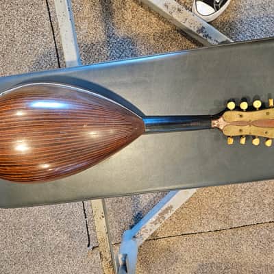 Vintage Favilla Brothers Bowl Back Mandolin circa 1912 w/original case image 13