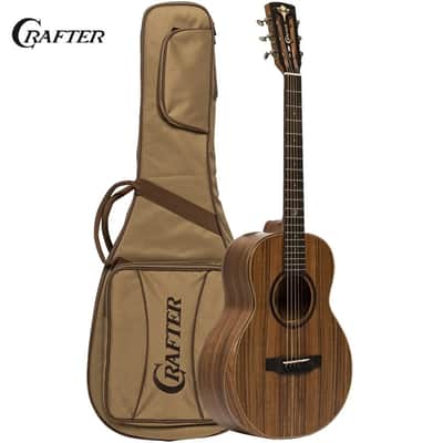 Crafter MINO ALK Mino Series Solid Taiwanese Koa Top Mahogany Neck 6-String Acoustic-Electric Guitar w/Gig Bag image 1