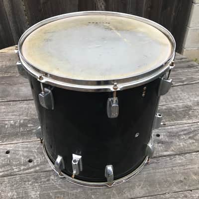Rogers 16x16 R-380 Floor Tom (MIJ) 80’s - Black gloss wrap image 4