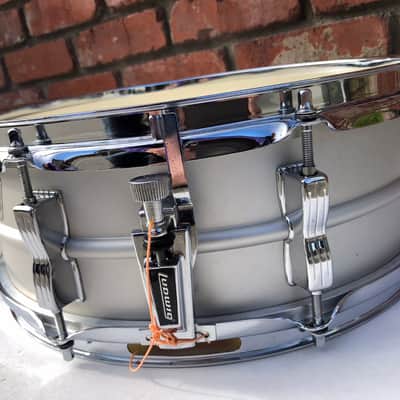Ludwig  Acrolite Snare Drum Blue & Olive Badge 1970s - Beautiful Aluminum 14” x 5” image 5