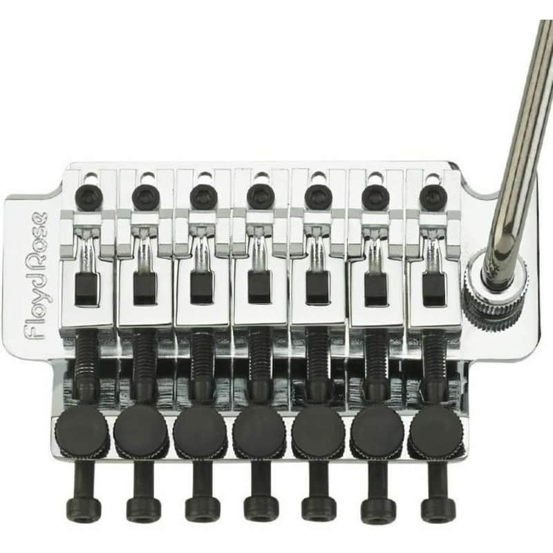 Floyd Rose FRTS100 Original Series 7-String Tremolo Bridge System, Chrome image 1