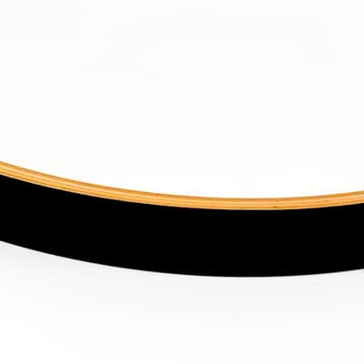Ludwig LCEM2100XXRF 20" EVOLUTION MAPLE LACQUERED BASS DRUM HOOP - BLACK WITH NATURAL INNER FACE image 2