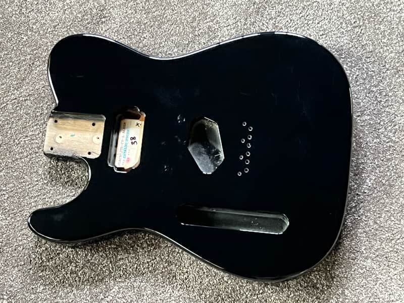 G&L Fullerton ASAT Classic Bluesboy guitar body left handed black image 1
