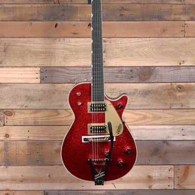 Gretsch G6129TG-59VS Limited Edition Sparkle Jet Electric Guitar Red Sparkle w/ Case image 4