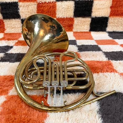 C.G. Conn LTD Single French Horn Key Of F With Case (Tested/Plays Well) image 3