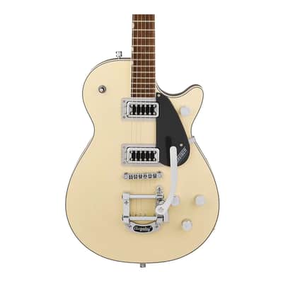 Gretsch Guitars G5230T Electromatic Jet FT Single-Cut With Bigsby Electric Guitar (Two-Tone Vintage White/London Grey) image 2