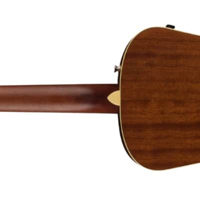 Fender Malibu Player Parlor Acoustic-Electric Guitar, Solid Spruce Top, Fiesta Red image 3