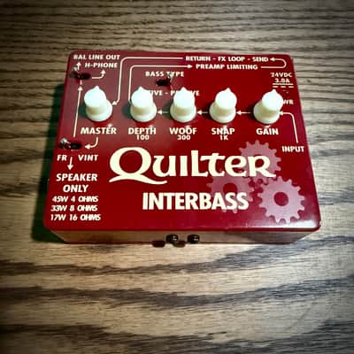 Quilter InterBass 45-Watt Bass Amp Pedal/Head - Red image 2
