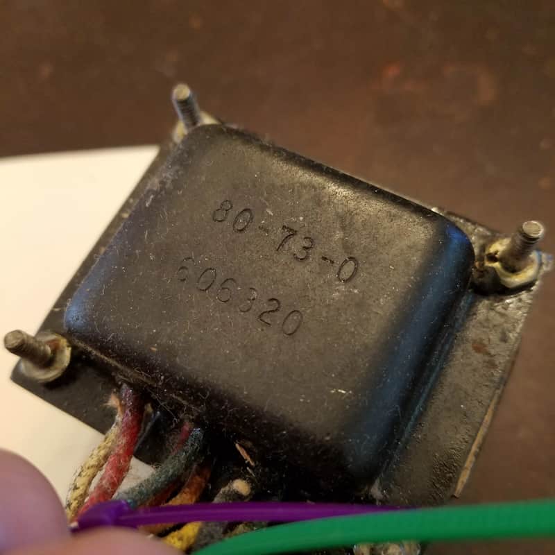 Woodward Schumacher 80-73-0  Vintage Power Transformer Tested 120 / 6.3 V Tube Amp Project 1963 image 1