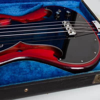 Ampeg  AEB-1 Electric Bass Guitar (1966), ser. #149, original black hard shell case. image 14
