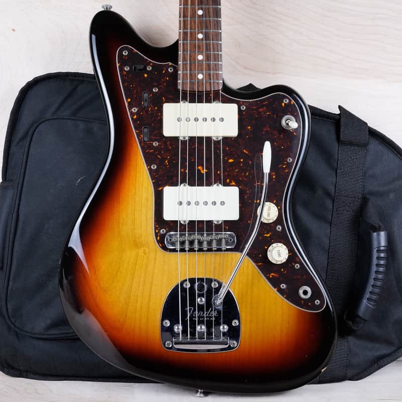 Fender JM-66 Jazzmaster Reissue CIJ 2004 Sunburst Crafted in Japan w/ Bag image 1