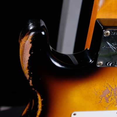 2024 Fender 1960 Stratocaster Heavy Relic - Faded Aged 3-Color Sunburst image 13