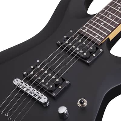 Schecter C-6 Deluxe Left Handed Solid-Body Electric Guitar Satin Black image 15