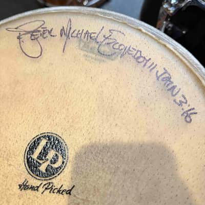 *WOW!* LP Latin Percussion E-Class Quinto/Conga/Tumba Trio Set w/ Signed Heads from Escovedo Family! image 8
