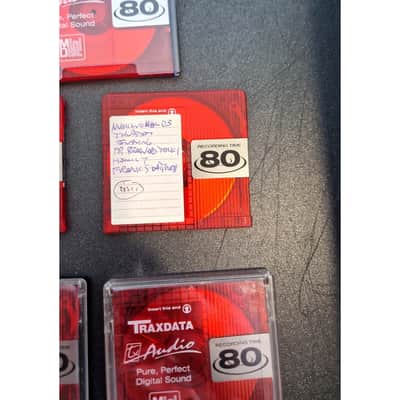 T Audio Traxdata Md 80 - Red X 5 – Minidisc - Excellent image 4