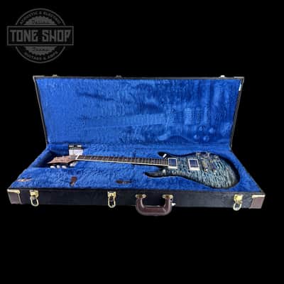 Mint PRS Wood Library McCarty 594 10-top Quilt Faded Whale Blue Smokeburst w/case image 9