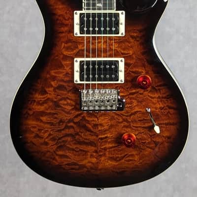 2024 Paul Reed Smith SE Custom 24 Quilt Package Color:Black Gold Sunburst image 2