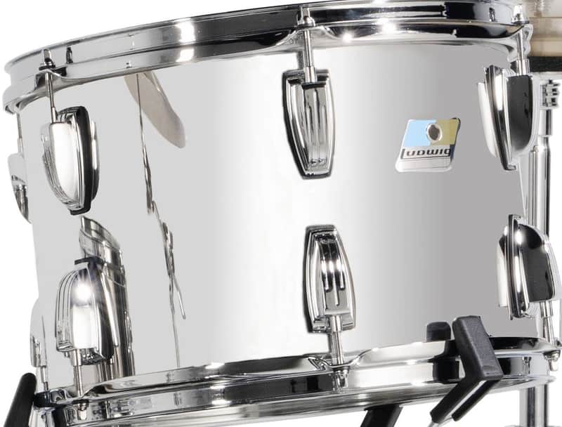 Ludwig *Pre-Order* Stainless Steel Zep 10x14" Tom Drum | Special Order | Authorized Dealer image 1