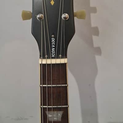 Vintage V100MR-CS Icon Series Single Cut 2010s - Distressed Cherry Sunburst image 3