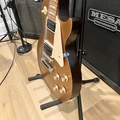 Gibson Les Paul Studio '50s Tribute with Humbuckers 2011 - 2015 - Satin Gold Top Dark Back image 2