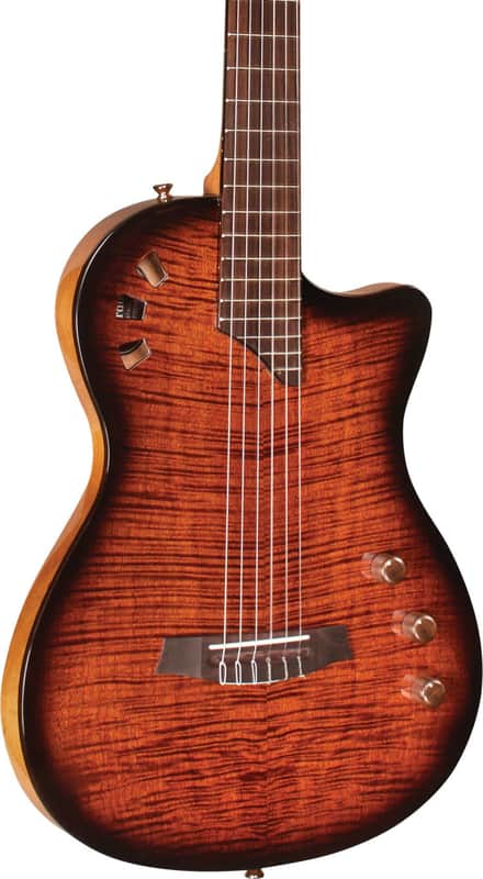 Cordoba Stage Thinline Acoustic-Electric Classical Guitar, Solid Spruce Top, Edge Burst image 1