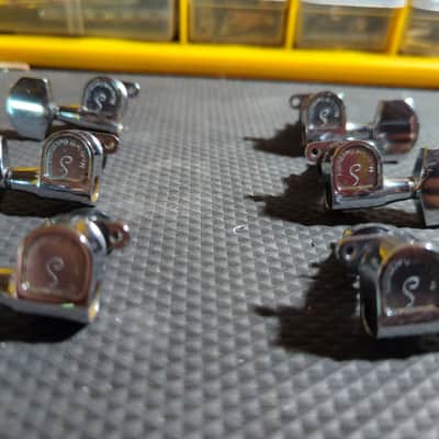 Schaller M-6 3x3 tuners 1970 - Chrome image 3