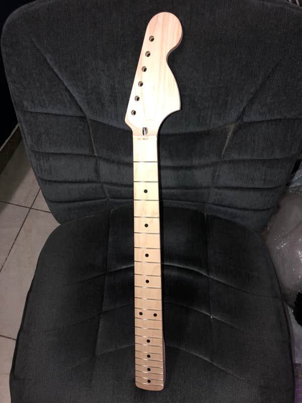 Allparts Made in japan stratocaster maple large headstock guitar neck image 1
