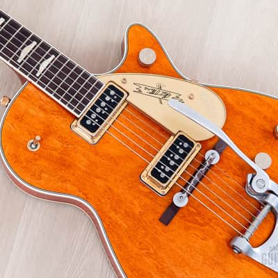 2020 Gretsch USA Custom Shop Stephen Stern Masterbuilt G6121CS Chet Atkins Western Orange Relic w/ Cowboy Case, CoA, Tags image 6