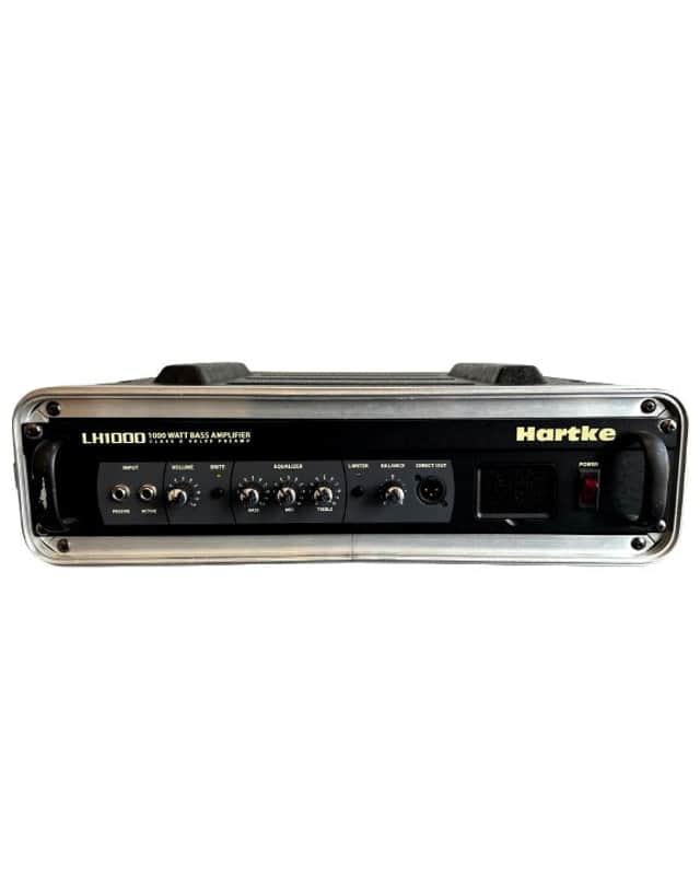 Hartke LH1000 - Bass Amplifier - Black - Good w/ rack-mounted in flight case image 1