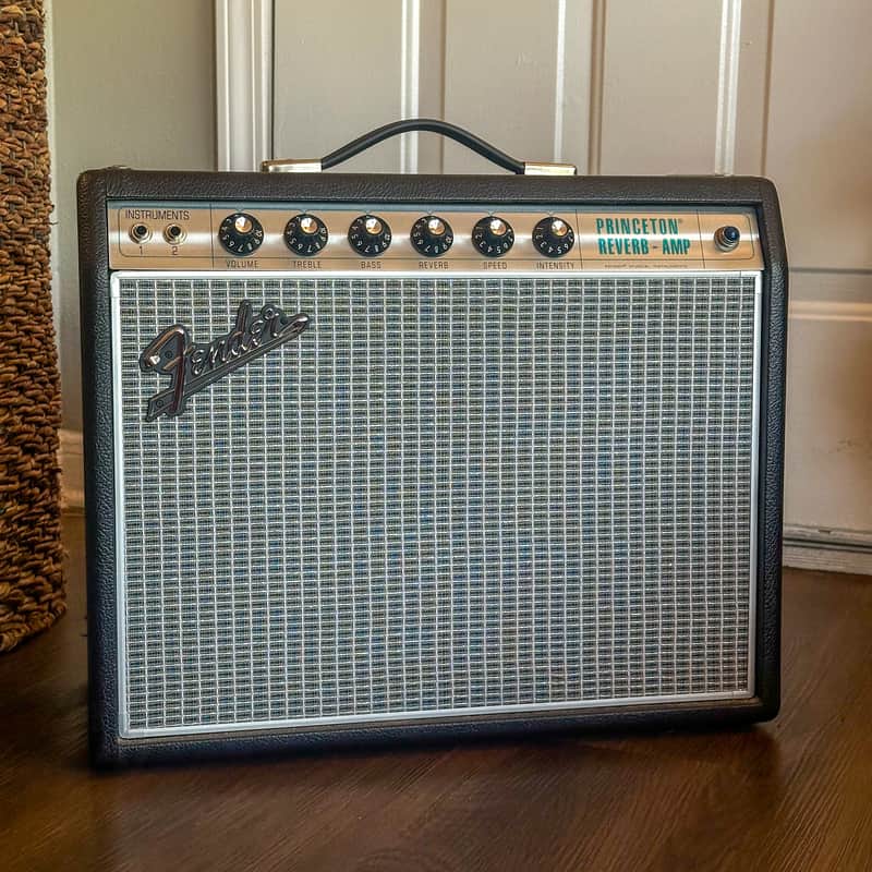 Fender '68 Custom Princeton Reverb-Amp 12-Watt 1x10" Guitar Combo - Black image 1