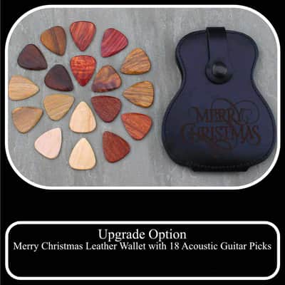 Merry Christmas Acoustic Guitar Tin of 12 Boutique Guitar Picks image 10