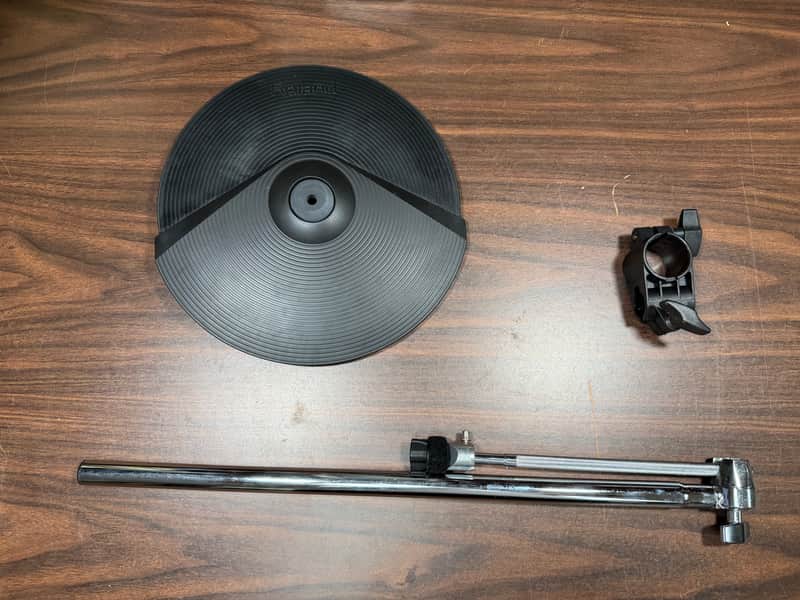 Roland CY-8 Dual Trigger V-Drum Cymbal Pad w/Boom Cymbal Arm & Clamp - YY66530 image 1