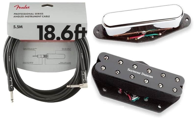 Seymour Duncan Little 59 & STK-T1n Vintage Stack Set Tele Telecaster Replacement (FENDER 18FT CABLE) image 1