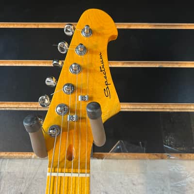 Spectrum Strat Style Sunburst Flame Top 3 Single Coils Electric Guitar image 3