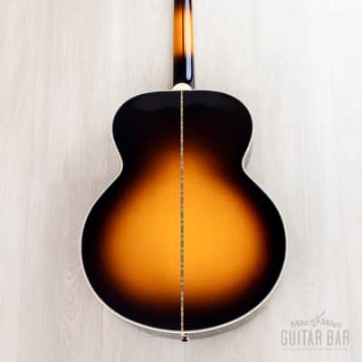 1992 Gibson J-200 Jumbo Acoustic Guitar Vintage Sunburst, Near-Mint w/ Case image 3