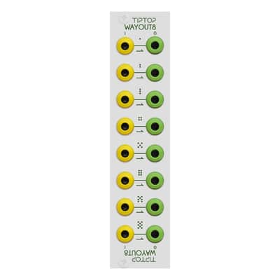 TipTop Audio Wayout8 Eurorack Signal Router Module (White) image 3