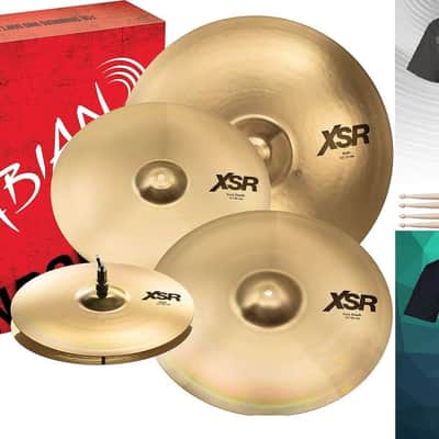 Sabian XSR Performance Set | Ships Now | 14" Hats, 16" & 18" Fast Crash, 20" Rock Ride | Bundle Pack | Made in Canada | NEW | Authorized Dealer image 1