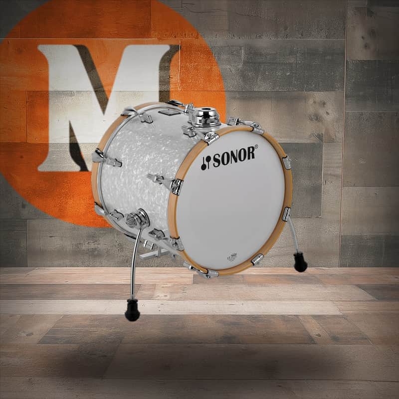 Sonor AQ2 16X15 Maple BD w/ Mount-White Marine Pearl (AQ2-1615-BDWM-WHP) image 1