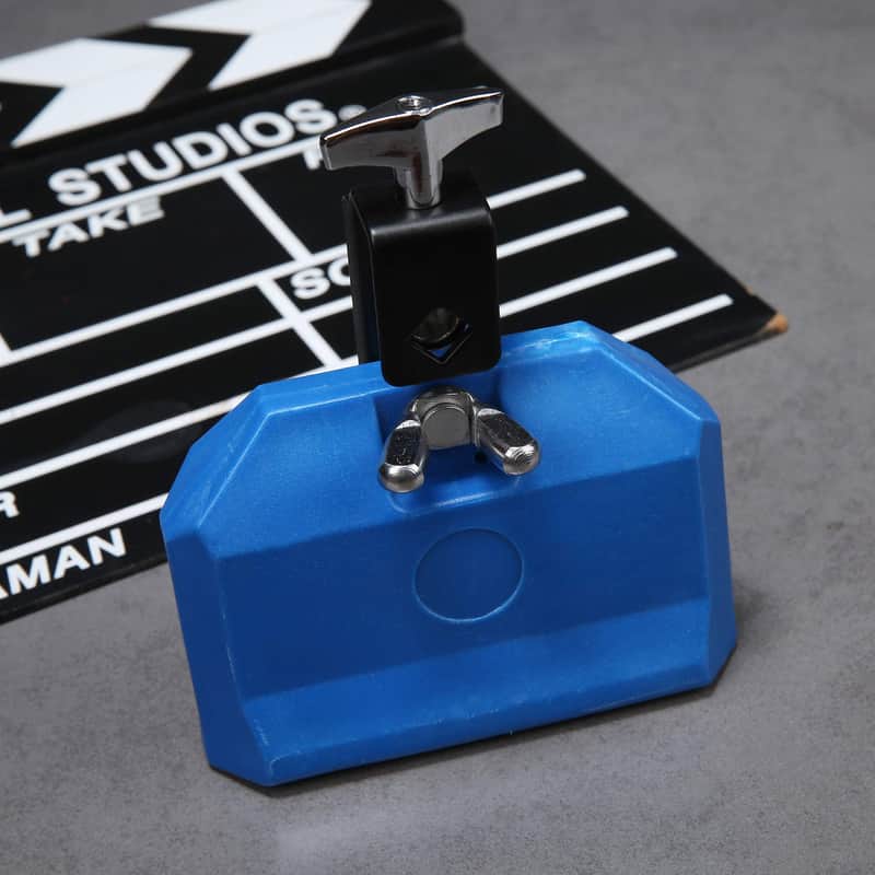Blue Musical Percussion Block, Latin Drum Instrument, Plastic image 1