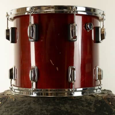 1980s Pearl 12x14 "Extender" Rosewood Lacquer Tom image 5