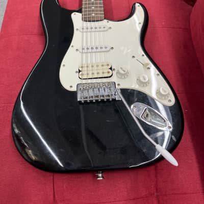 Starcaster by Fender Strat Electric Guitar - Black image 2