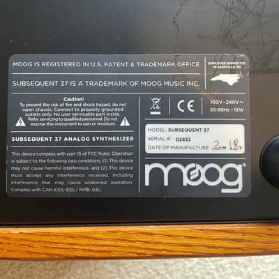 Moog Subsequent 37 Analog Synth 2017 - Present - Black image 8