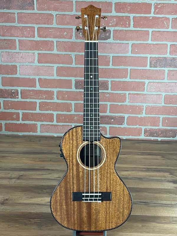 Lanikai All Solid Mahogany Tenor Acoustic-electric Ukulele image 1