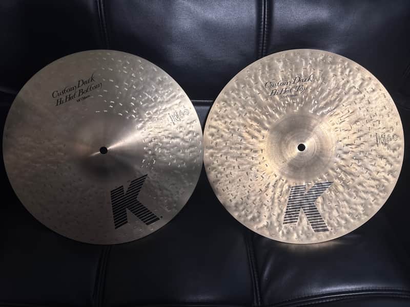 Zildjian 14" K Custom Dark Hi-Hat Cymbals (Pair) 1995 - Present - Traditional image 1