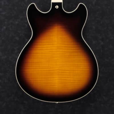 Ibanez JSM10-VYS John Scofield Signature Hollow Body Guitar 6-String - Vintage Yellow Sunburst + Case MS100C image 4