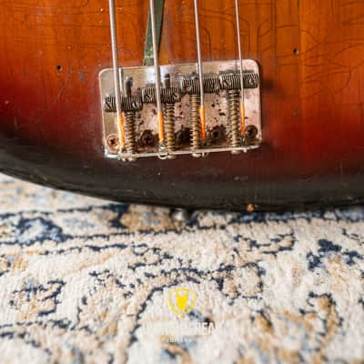 Fender Fullerton Jazz Bass Stacked Knob 80's - Sunburst image 6